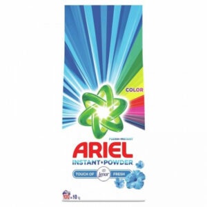 Ariel detergent rufe automat 10kg instant powder color touch of lenor fresh