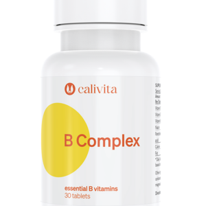 B Complex Calivita 30 capsule conține o parte importantă din vitaminele din gama B având şi un plus de vitamina C și magneziu.