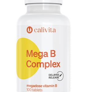 Mega B Complex CaliVita 100 tablete megadoză vitamina B contribuind la reducerea oboselii psihice si stresului.
