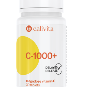 C 1000+ megadoză de vitamina C 1000 mg cu eliberare prelungită şi extract de măceşe provenite din culturi organice