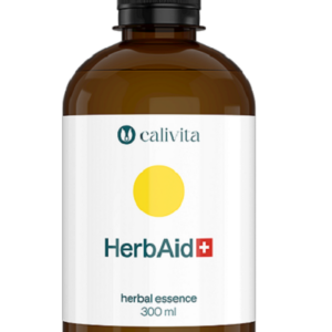 HerbAid+ CaliVita 300ml concentrat din 53 plante medicinale cu indicaţii multiple pentru probleme ale pielii.