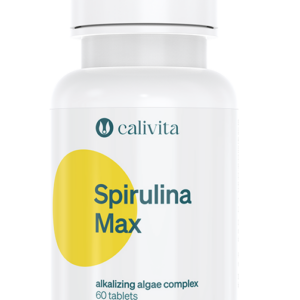 Spirulina Max CaliVita 60 tablete, produs de alcalinizare cu alge ideal pentru o dietă de detoxifiere.