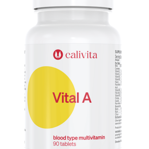 Vital A CaliVita 90 tablete, supliment alimentar cu multivitamine pentru grupa sanguina A.
