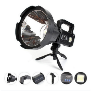Lanterna multifunctionala led W5111, trepied, reincarcabila, Incarcare solara, usb, powerbank, 4 moduri de iluminare.